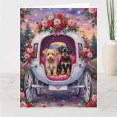 Affenpinscher Dog Valentine's Day Kaart (Voorkant)