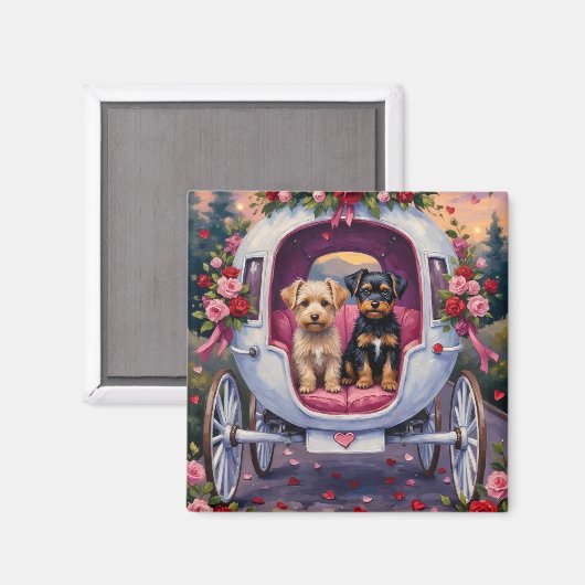 Affenpinscher Dog Valentine's Day Magneet (Voorkant / Achterkant)