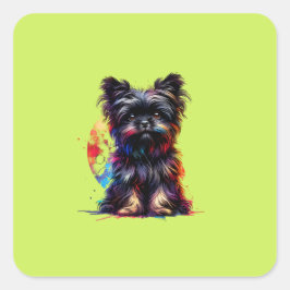 Affenpinscher Dog Vierkante Sticker