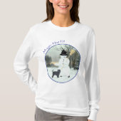Affenpinscher en Snowman T-shirt (Voorkant)