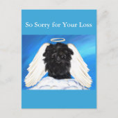 Affenpinscher Engel   Briefkaart (Voorkant)