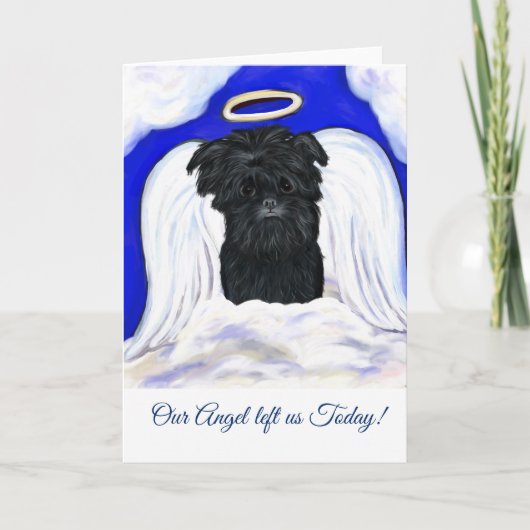 Affenpinscher ENGEL Kaart (Voorkant)