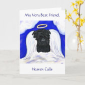 Affenpinscher Engel Kaart (Gele Bloem)