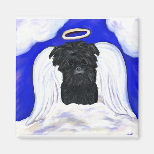 Affenpinscher Engel Magneet (Voorkant)