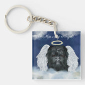 Affenpinscher Engel   Sleutelhanger (voorkant)