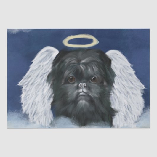Affenpinscher Engel Tissuepapier (Voorkant)