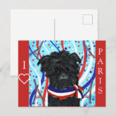 Affenpinscher Feestdagenkaart (Voorkant / Achterkant)