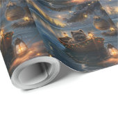 Affenpinscher Feestelijke Kerstreis Cadeaupapier (Rol Hoek)