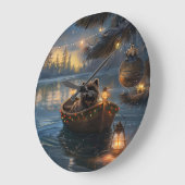 Affenpinscher Feestelijke Kerstreis Grote Klok (Hoek)