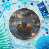 Affenpinscher Feestelijke Kerstreis Papieren Bordje (Feest)