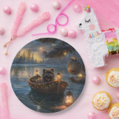 Affenpinscher Feestelijke Kerstreis Papieren Bordje (Feest)