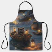 Affenpinscher Feestelijke Kerstreis Schort (Voorkant)