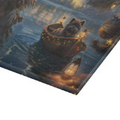 Affenpinscher Feestelijke Kerstreis Snijplank (Hoek)