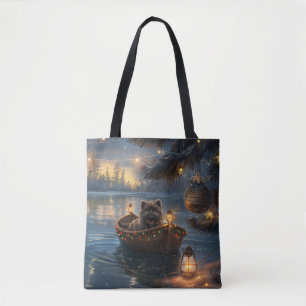 Affenpinscher Feestelijke Kerstreis Tote Bag