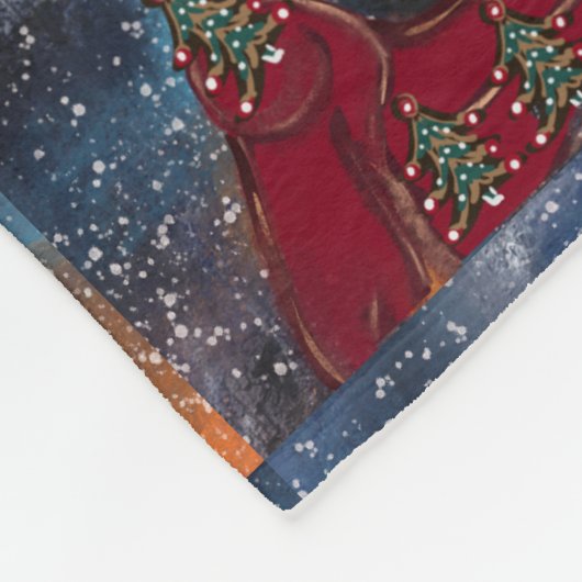 Affenpinscher Fleece Deken (Hoek)