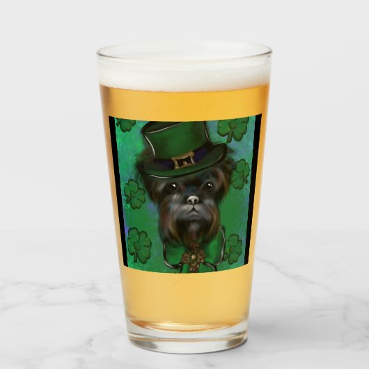 AFFENPINSCHER GLAS (Voorkant gevuld)