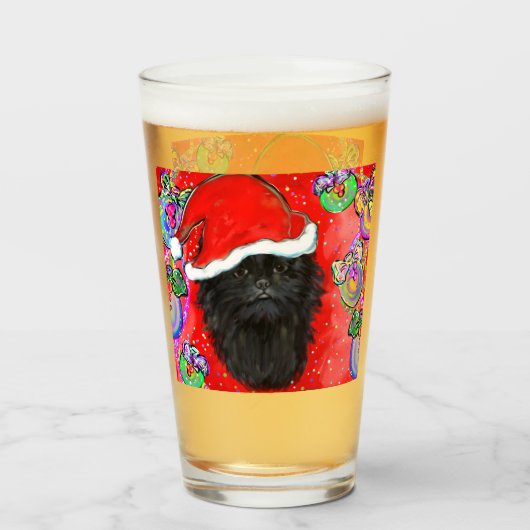 Affenpinscher Glas (Voorkant gevuld)