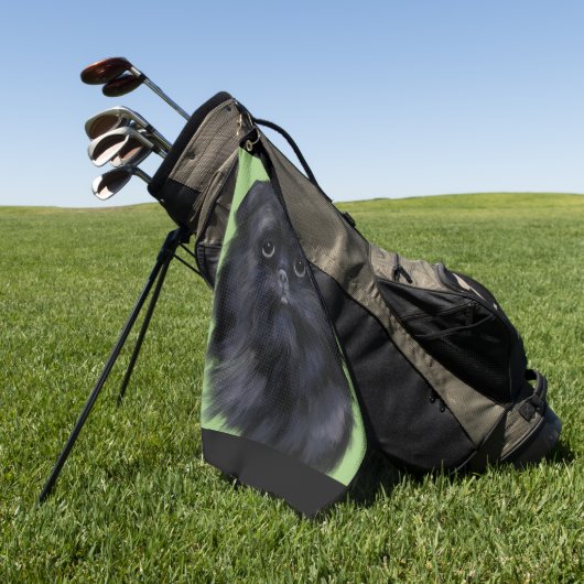 AFFENPINSCHER GOLFHANDDOEK (Groen)