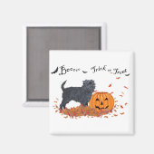 Affenpinscher Halloween Magneet (Voorkant / Achterkant)