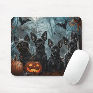 Affenpinscher Halloween Nacht Doggy Delight Muismat
