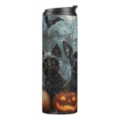 Affenpinscher Halloween Nacht Doggy Delight Thermosbeker (Gedraaid links)