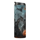 Affenpinscher Halloween Nacht Doggy Delight Thermosbeker (Geroteerd rechts)