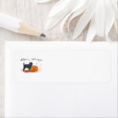 Affenpinscher Halloween Return Address Labels (Insitu)