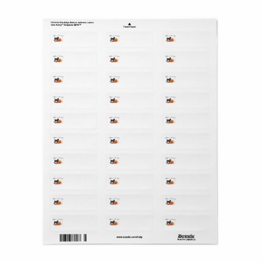 Affenpinscher Halloween Return Address Labels (Full Sheet)