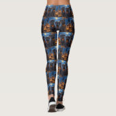 Affenpinscher Halloween Spooky Leggings (Achterkant)