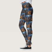 Affenpinscher Halloween Spooky Leggings (Links)