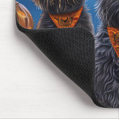 Affenpinscher Halloween Spooky Muismat (Hoek)