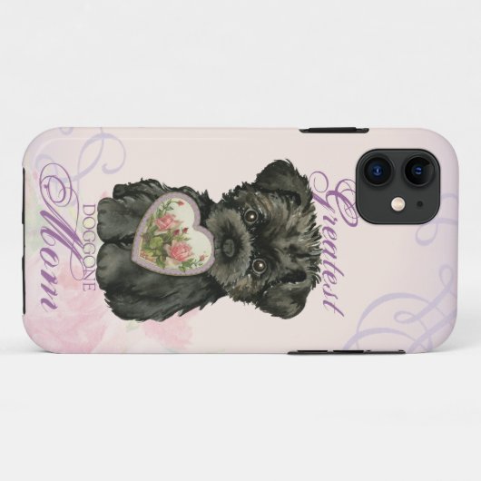 Affenpinscher Hart Moeder Hoesje-Mate iPhone Case (Achterkant (horizontaal))