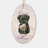 Affenpinscher Heart Mam Keramisch Ornament (Links)