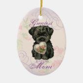 Affenpinscher Heart Mam Keramisch Ornament (Voorkant)