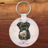 Affenpinscher Heart mama Sleutelhanger (Voorkant)