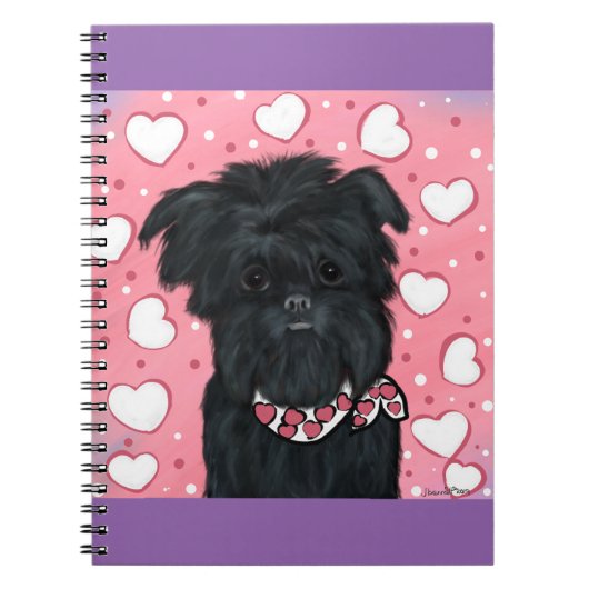 Affenpinscher Hearts Notitieboek (Voorkant)