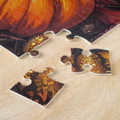 Affenpinscher Herfst Oogst Thanksgiving Hond Legpuzzel (Zijkant)