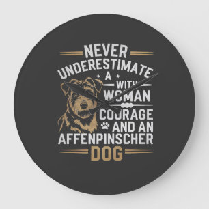 Affenpinscher hond grote klok