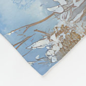 Affenpinscher Hond in Sledge Laat het Sneeuw Kerst Fleece Deken (Hoek)