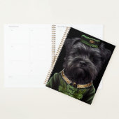 Affenpinscher-hond in St. Patrick's Day Dress Planner (Display)