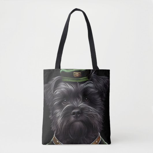 Affenpinscher-hond in St. Patrick's Day Dress Tote Bag (Voorkant)