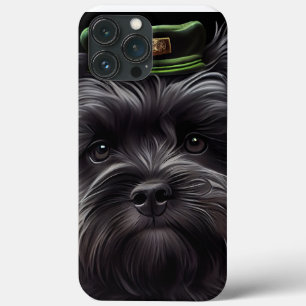 Affenpinscher hond in St. Patrick's Day jurk Case-Mate iPhone Case