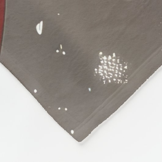 Affenpinscher Hond Kerstfeest Fleece Deken (Hoek)