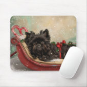 Affenpinscher Hond Kerstfeest Muismat (Met muis)
