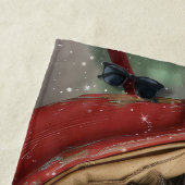 Affenpinscher Hond Kerstfeest Strandlaken (In situ)