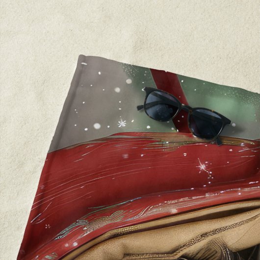 Affenpinscher Hond Kerstfeest Strandlaken (In situ)