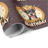 Affenpinscher Hond Kleurrijk Cadeaupapier (Rol Hoek)