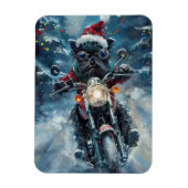 Affenpinscher Hond Rijden Motorfiets Kerstmis Magneet (Verticaal)