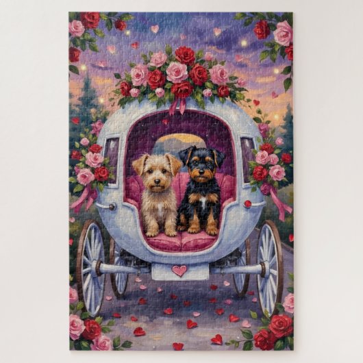 Affenpinscher-hond Valentijnsdag Legpuzzel (Verticaal)
