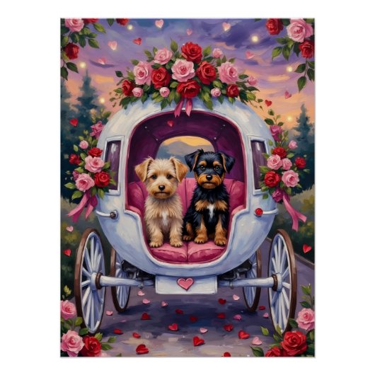 Affenpinscher-hond Valentijnsdag Perfect Poster (Voorkant)